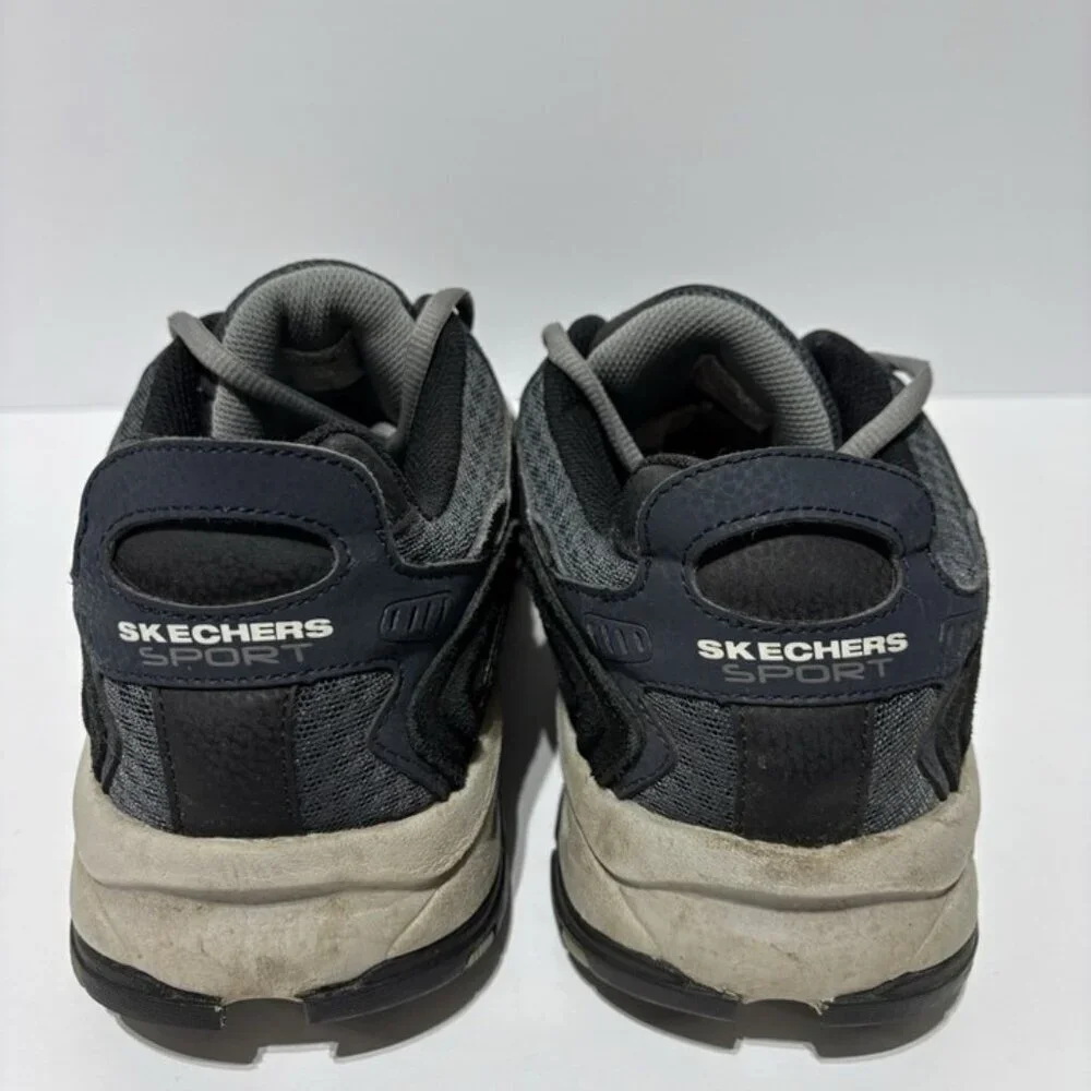 Skechers Men’s Vigor 2.0 - Trait Navy/Gray Lace-Up Sneakers, Size 11.5 Wide